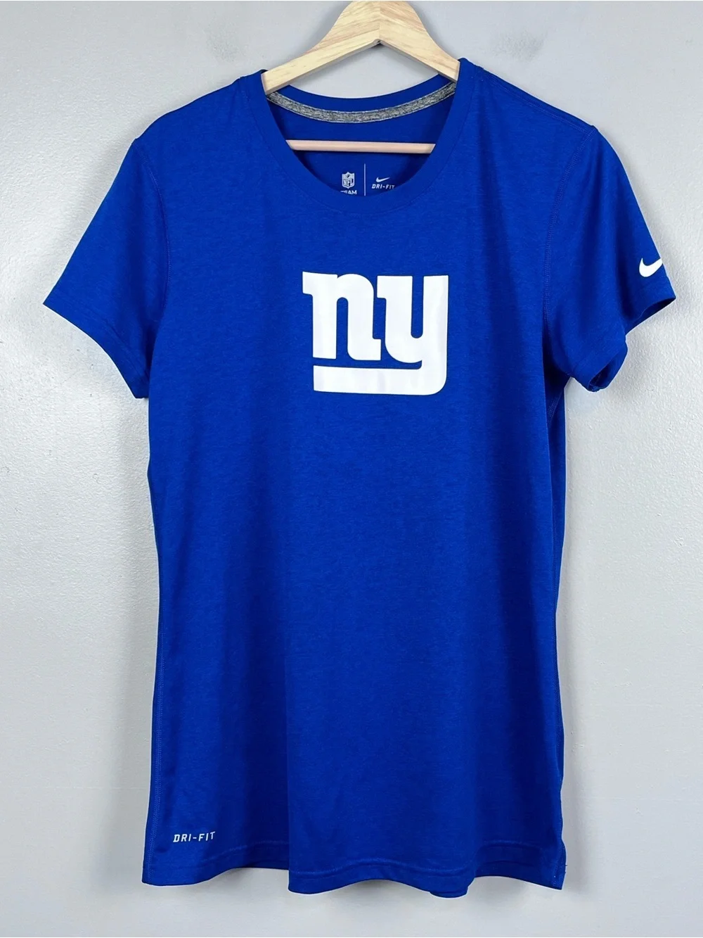Nike x NFL Team Women's Dri-Fit New York Giants Performance Tee Size L; Football